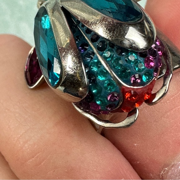 SWAROVSKI 1181261 TRANSLUCENT SCARAB BEETLE CRYSTAL RING SIZE US 5.5 - Picture 7 of 9